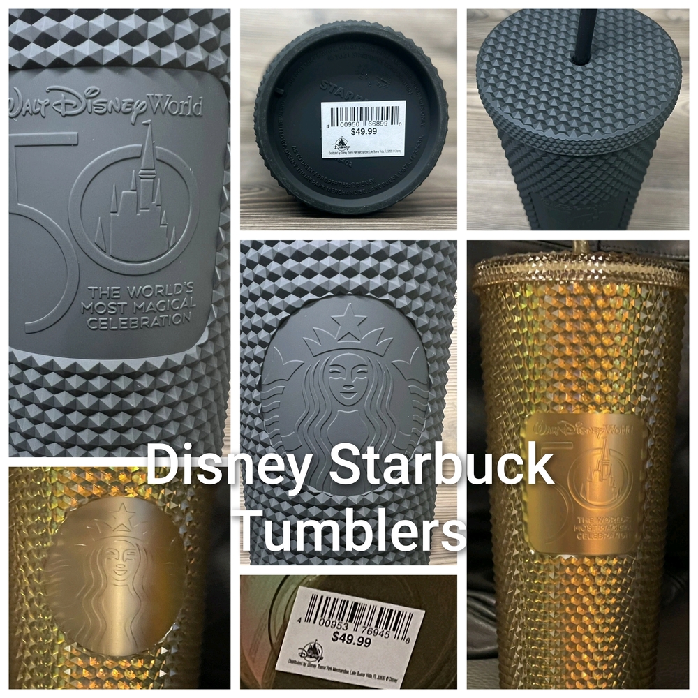 Disney Gray and Gold Textured Tumbler